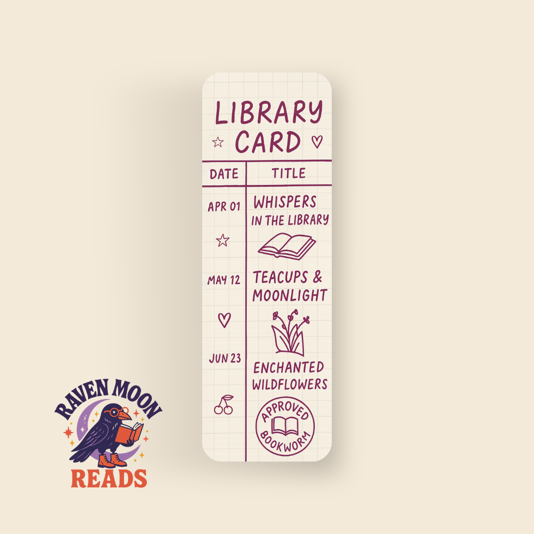 Library Card - Approved Bookworm bookmark