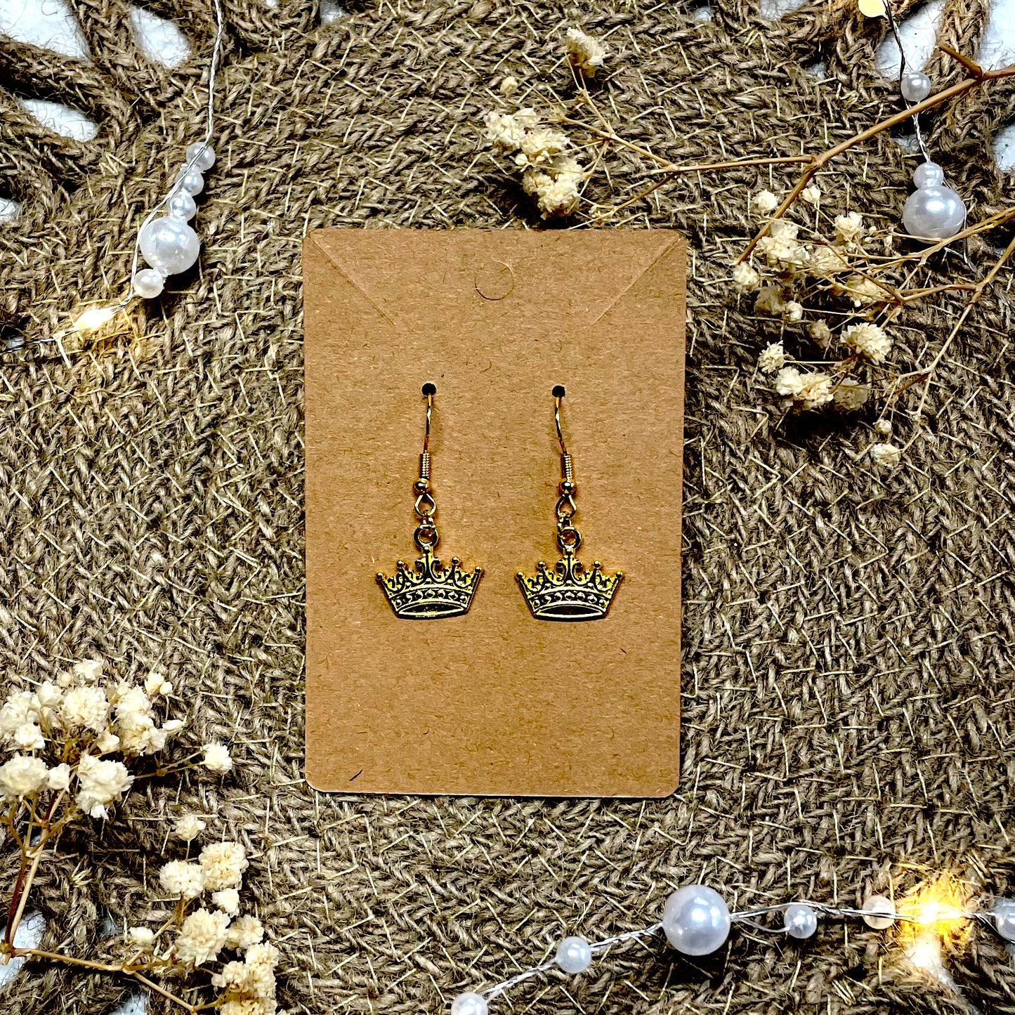 Crown Earrings or Crown & Dagger Earrings