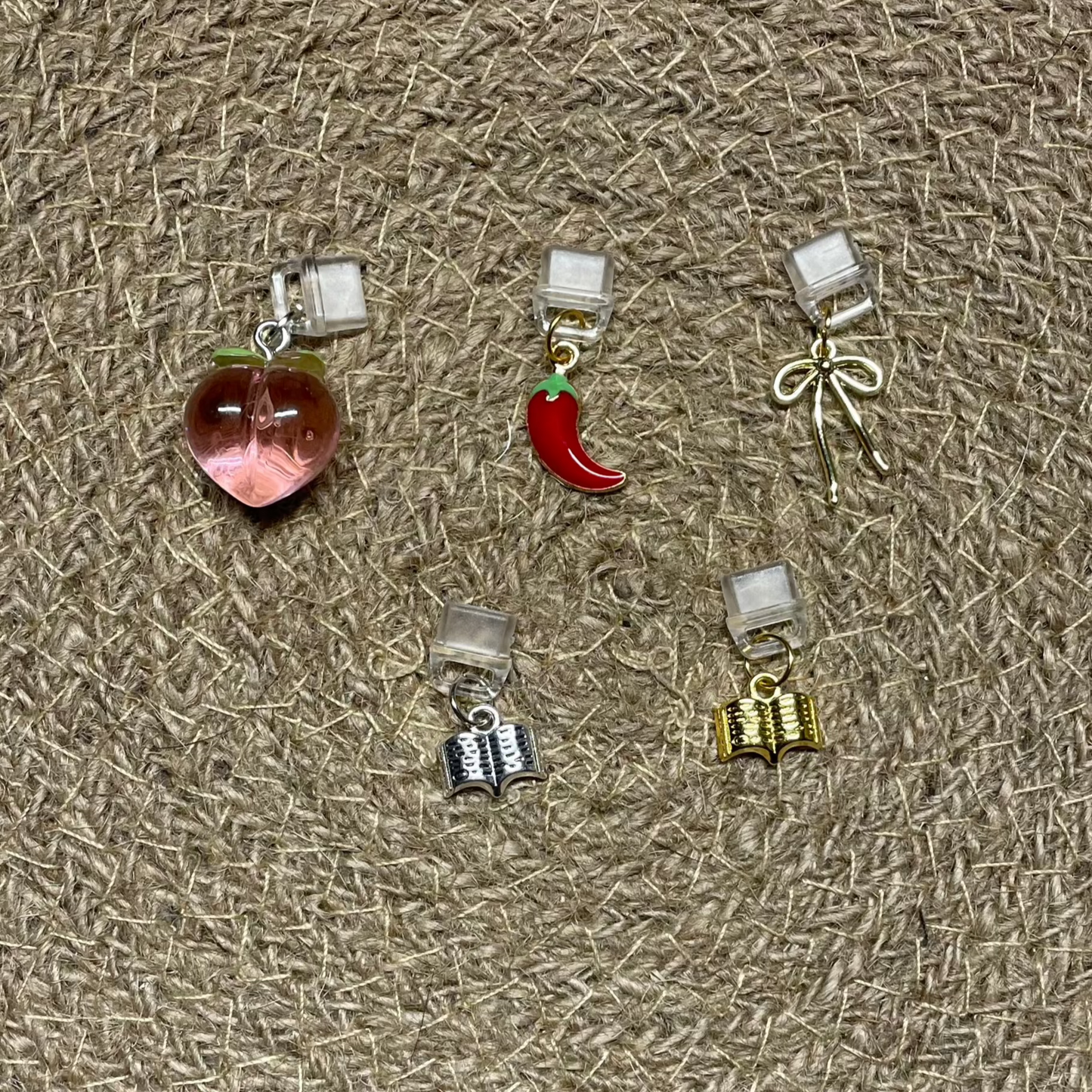 Book Lover and Spicy Reader Anti-Dust Plug Charms