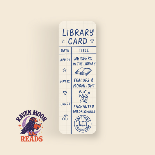 Library Card - Approved Bookworm bookmark