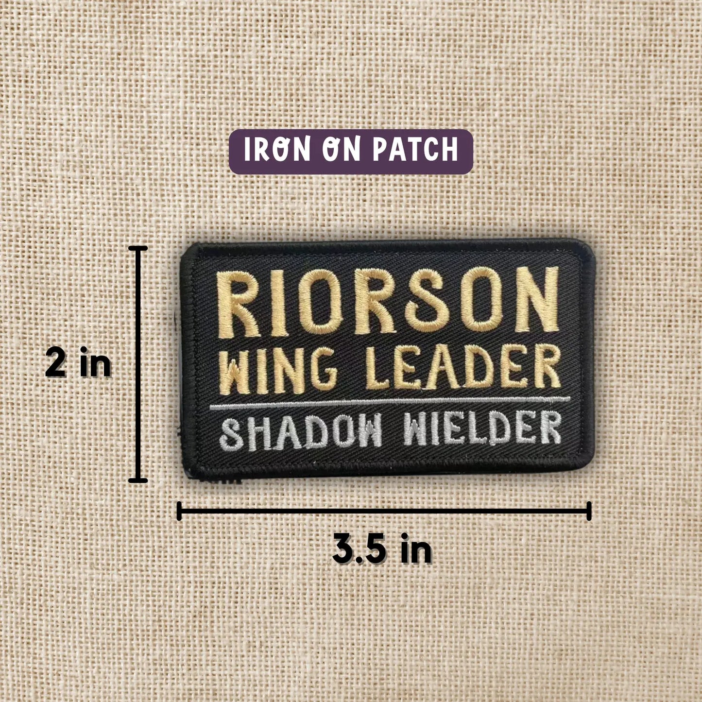 Xaden Riorson Wing Leader Embroidered Patch | Fourth Wing