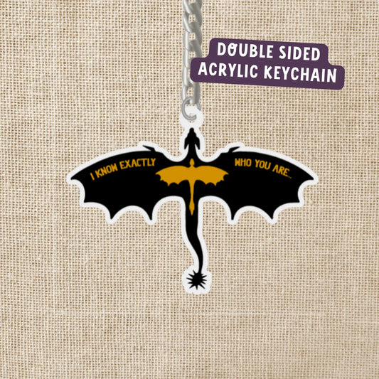 Violet's Relic Double Sided Acrylic Keychain | Fourth Wing