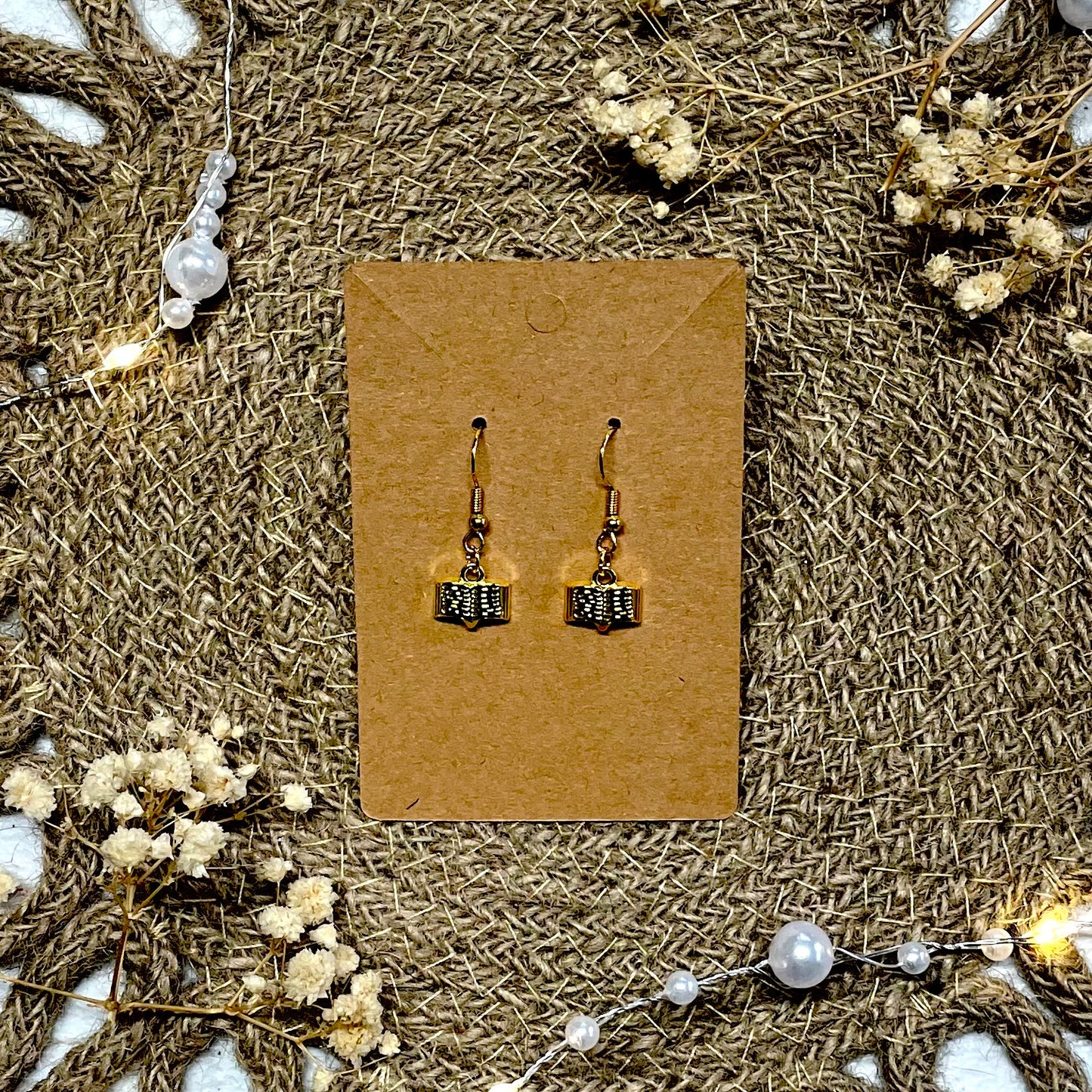 Book Earrings