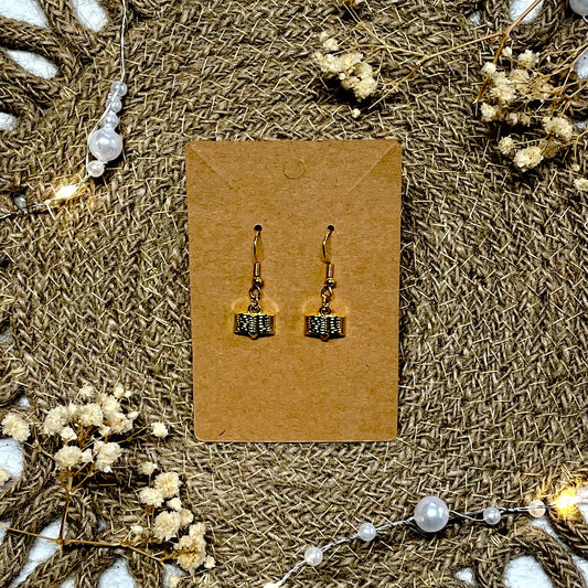 Book Earrings