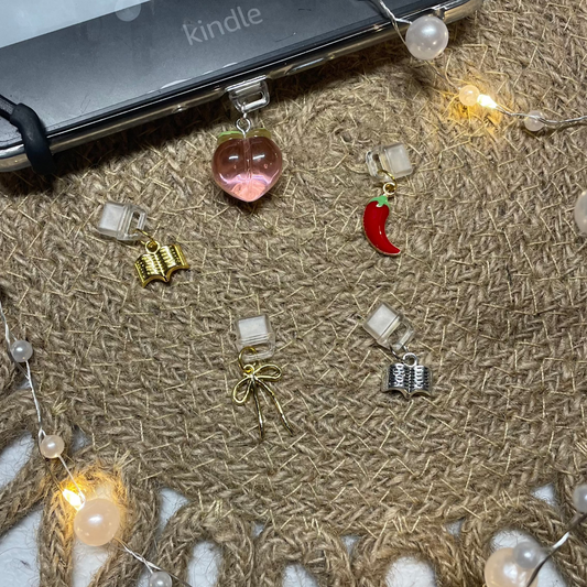 Book Lover and Spicy Reader Anti-Dust Plug Charms