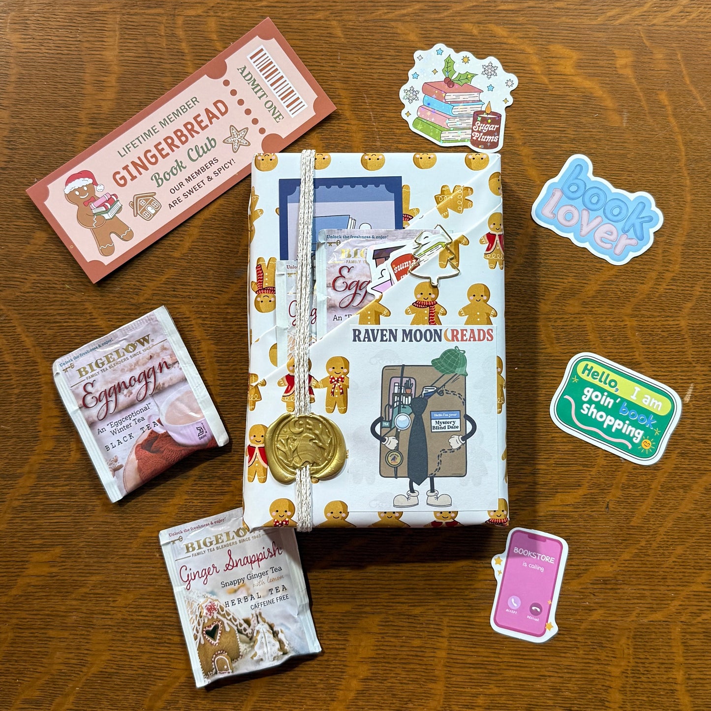 Mini Holiday Blind Date With a Book – New Curated Book Gift (Choose Genre + Extras)