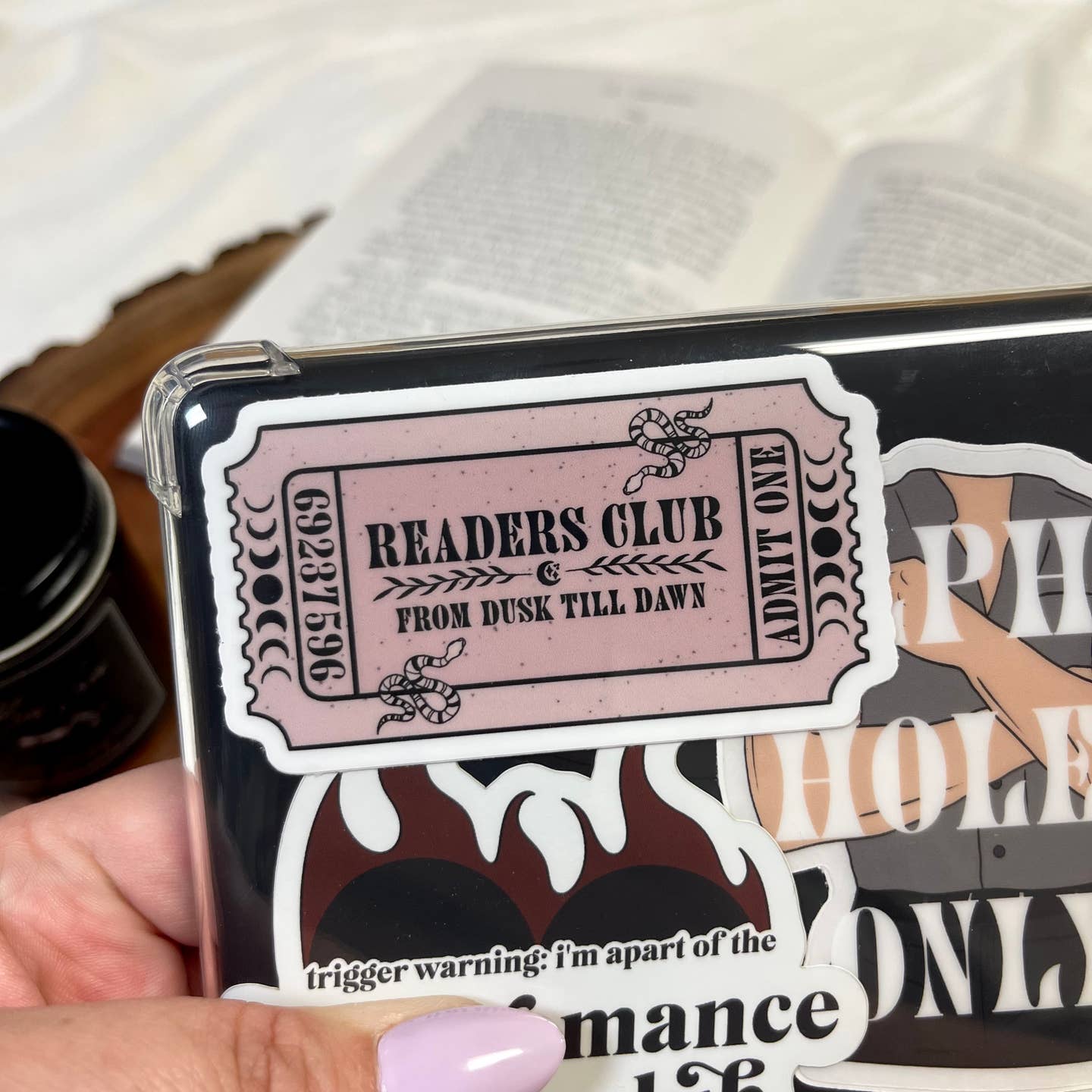 Readers Club Vinyl Bookish Sticker